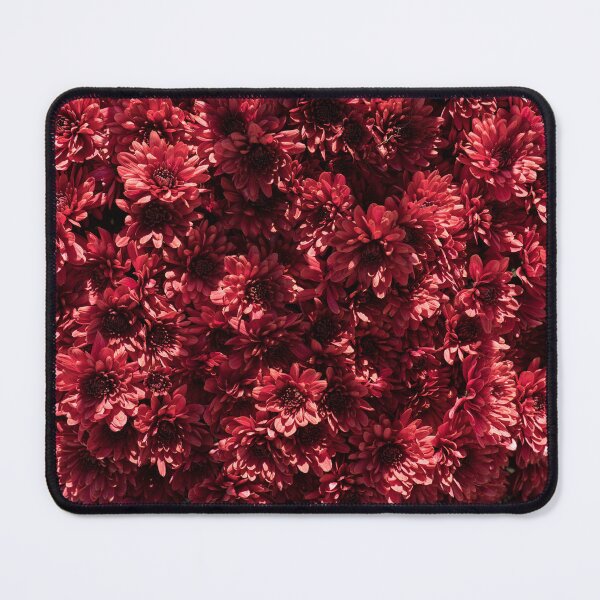 Item preview, Rich Crimson Chrysanthemums Floral Cluster designed and sold by Georgia Mizuleva.