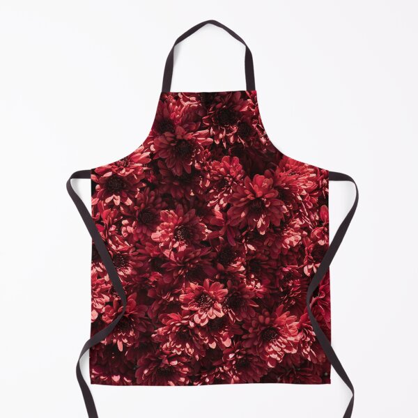 Item preview, Rich Crimson Chrysanthemums Floral Cluster designed and sold by Georgia Mizuleva.
