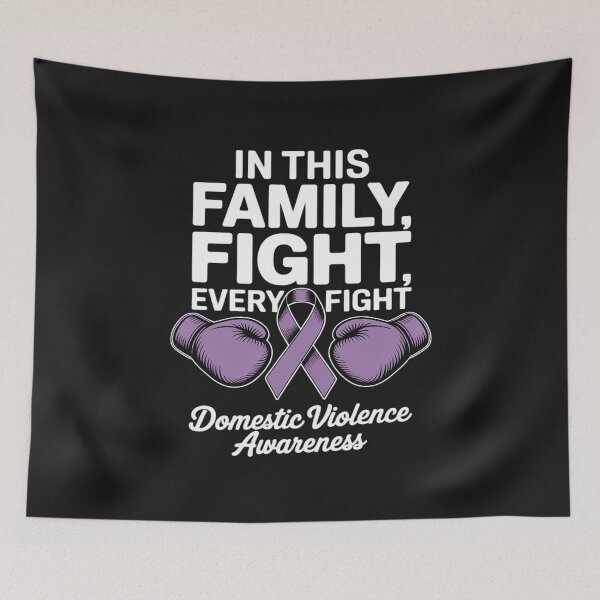 Item preview, Domestic Violence Awareness Every Fight Is Our Fight Boxing designed and sold by Rackaam.