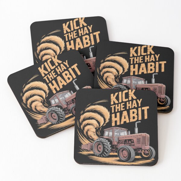 Item preview, Kick The Hay Habit Vintage Farm Tractor Graphic designed and sold by Libbysharts.