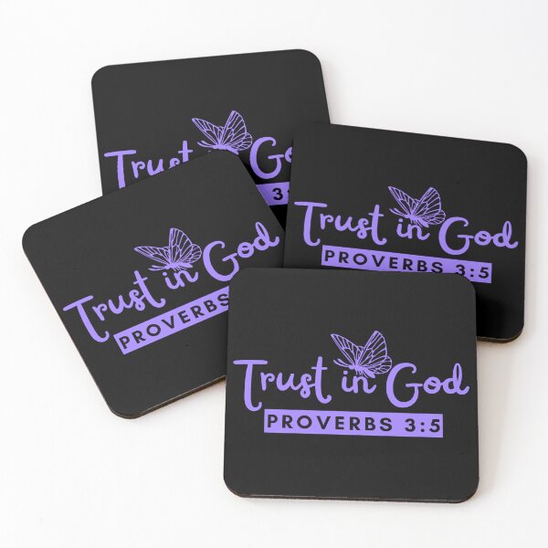 Item preview, Trust in God – Proverbs 3:5 Christian Faith Purple Design  designed and sold by MoriaStore.