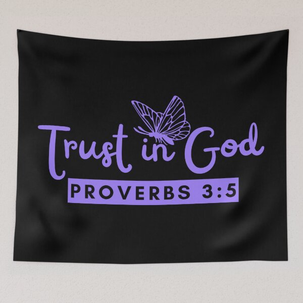Item preview, Trust in God – Proverbs 3:5 Christian Faith Purple Design  designed and sold by MoriaStore.