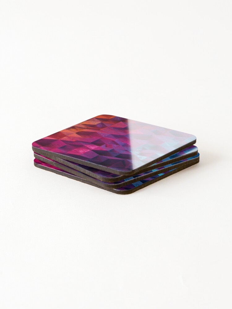 Thumbnail 4 of 5, Coasters (Set of 4), Colorful Abstract Pattern designed and sold by Matoo5062.
