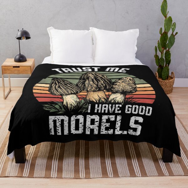 Item preview, Good Morels – Vintage Funny Mushroom Pun designed and sold by mbaeriszake.