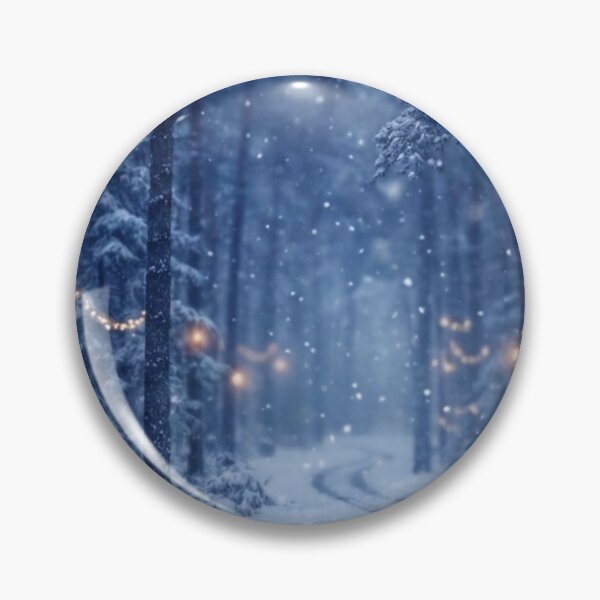 Item preview, Magical winter path landscape art designed and sold by RedOrBlueIts4U.