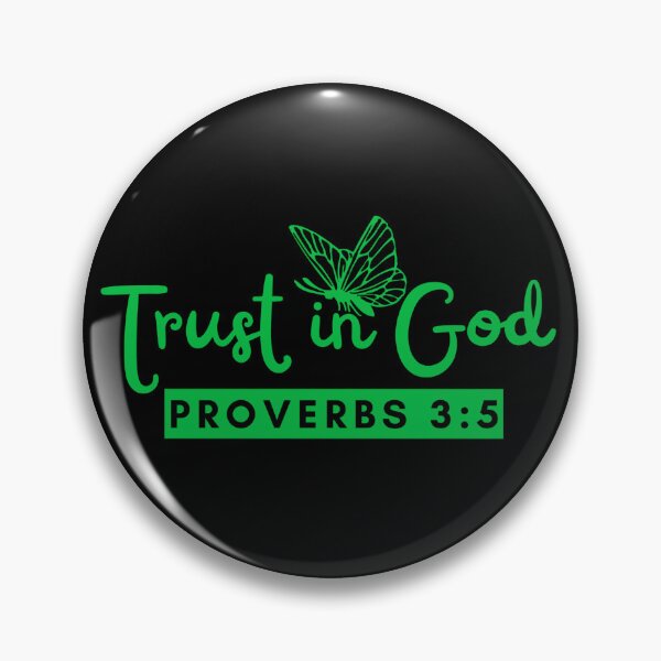 Item preview, Trust in God – Proverbs 3:5 Christian Faith Green Design  designed and sold by MoriaStore.