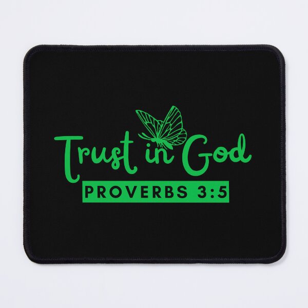 Item preview, Trust in God – Proverbs 3:5 Christian Faith Green Design designed and sold by MoriaStore.