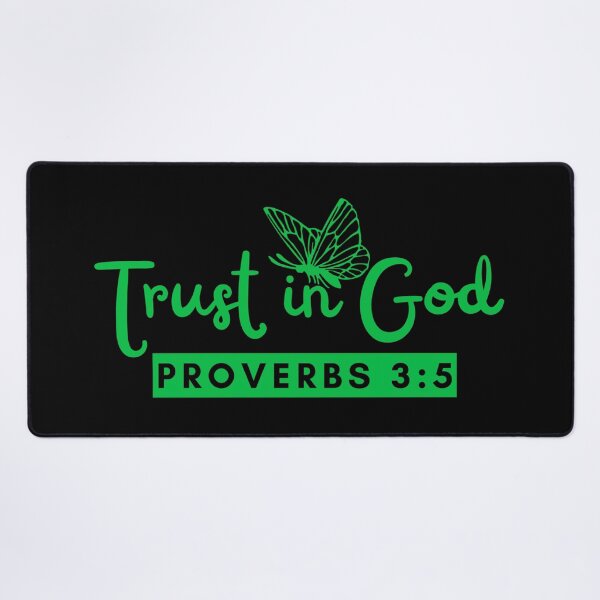Item preview, Trust in God – Proverbs 3:5 Christian Faith Green Design designed and sold by MoriaStore.