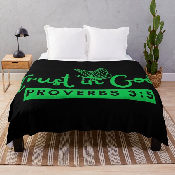 Item preview, Trust in God – Proverbs 3:5 Christian Faith Green Design designed and sold by MoriaStore.