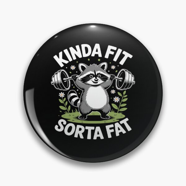 Item preview, Kinda Fit Sorta Fat Raccoon Weightlifter Workout Gym designed and sold by Tatianamiobi.