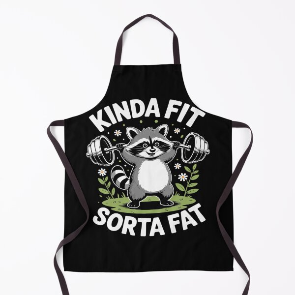 Item preview, Kinda Fit Sorta Fat Raccoon Weightlifter Workout Gym designed and sold by Tatianamiobi.
