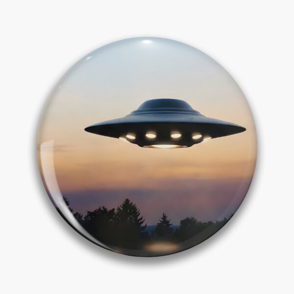 Item preview, UFO Sunset Forest Inspired by I Want To Believe designed and sold by AbstractAuraArt.