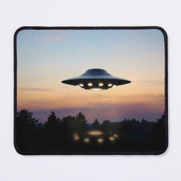 Item preview, UFO Sunset Forest Inspired by I Want To Believe designed and sold by AbstractAuraArt.