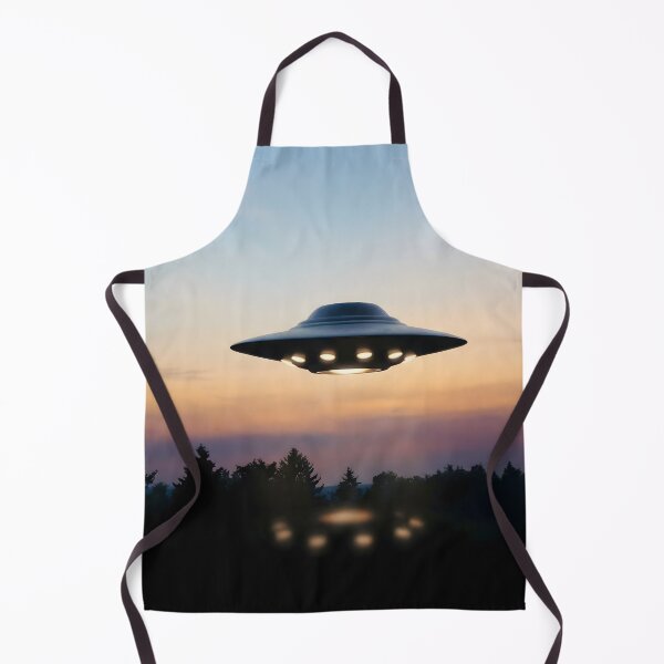Item preview, UFO Sunset Forest Inspired by I Want To Believe designed and sold by AbstractAuraArt.