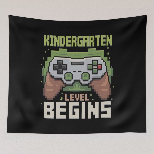 Item preview, Kindergarten Level Begins First Day Of Kindergarten Gaming (1) designed and sold by Tatianamiobi.