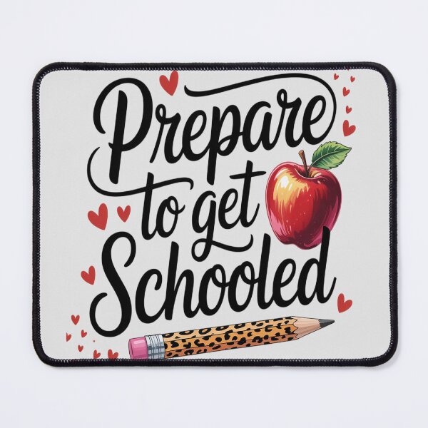 Item preview, Kindergarten Teacher Apple Leopard Prepare to Get Schooled designed and sold by Tatianamiobi.