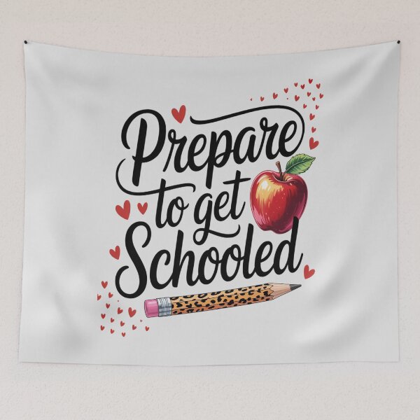 Item preview, Kindergarten Teacher Apple Leopard Prepare to Get Schooled designed and sold by Tatianamiobi.