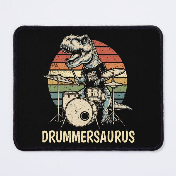 Item preview, Drummersaurus T Rex Drummer Dinosaur Playing Drums Boys designed and sold by HerbertKuhn112.