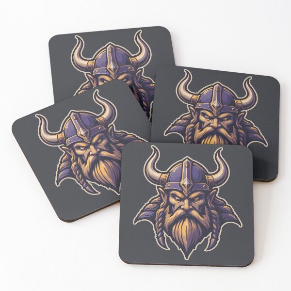 Item preview, Violet Purple Yellow Viking Iconic Sports Helmets Design  designed and sold by ART ATTACK ZONE.