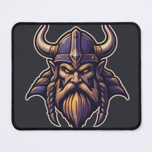 Item preview, Violet Purple Yellow Viking Iconic Sports Helmets Design designed and sold by ART ATTACK ZONE.