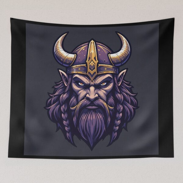 Item preview, Viking Powerful Yellow Iconic Sports Helmets Mascots Design  designed and sold by ART ATTACK ZONE.
