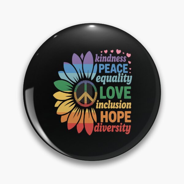 Item preview, Kindness Peace Equality Love Sunflower Gay Pride Ally designed and sold by Tatianamiobi.