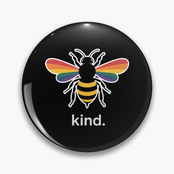 Artikelvorschau, Sei freundlich, LGBTQ-Verbündeter, Gay Pride, Regenbogenhummel, Positivität entworfen und verkauft von EllenJast.