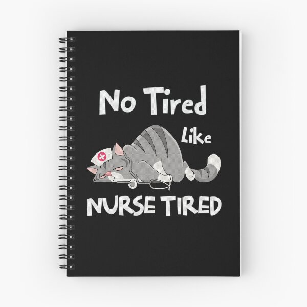 Item preview, No Tired Like Nurse Tired – Funny Cat Nurse Design designed and sold by Twist & Print.