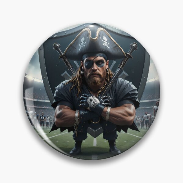 Item preview, Mini Black Pirate Iconic Sports Helmets Mascots Design  designed and sold by ART ATTACK ZONE.