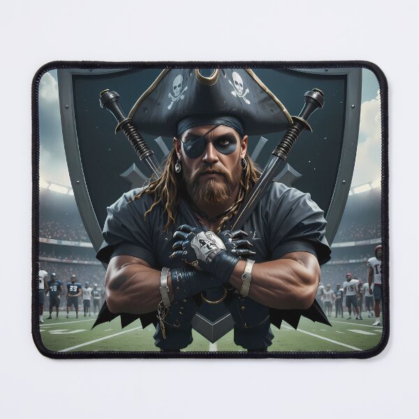 Item preview, Mini Black Pirate Iconic Sports Helmets Mascots Design designed and sold by ART ATTACK ZONE.