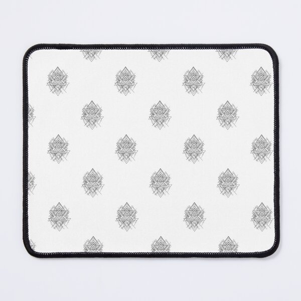 Item preview, Modern Black and White Dancing Triangles Pattern designed and sold by WayOutWorks.