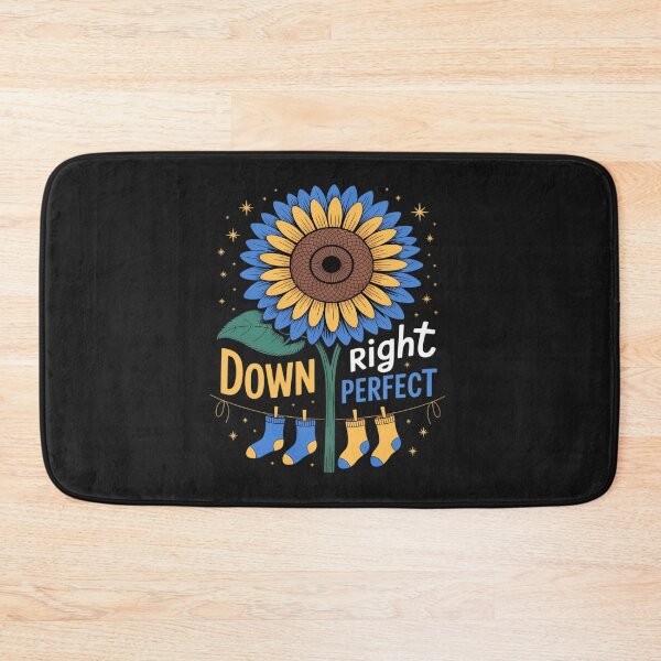 Item preview, Down Right Perfect Down Syndrome Awareness Ribbon Sunflower designed and sold by tkhrbika.