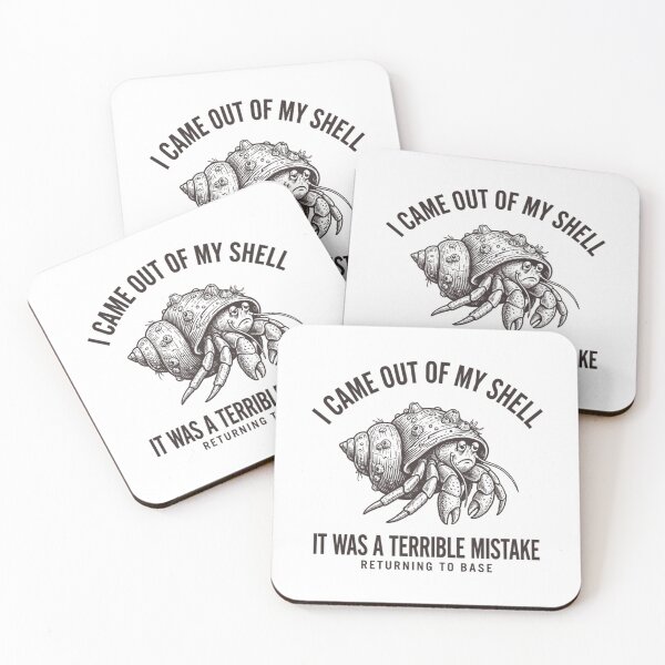 Item preview, Funny Hermit Crab Social Anxiety I Came Out Of My Shell designed and sold by Mason-Pride.