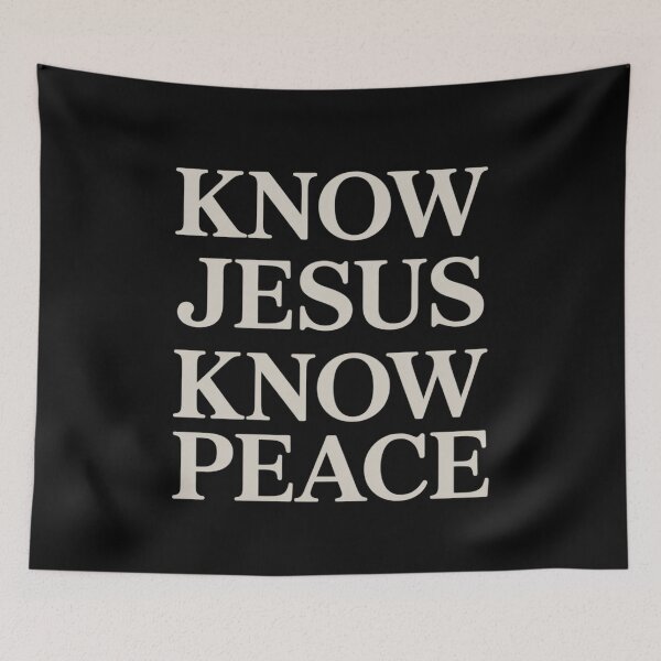 Item preview, Know Jesus Know Peace Religion God Church Christian designed and sold by Tatianamiobi.
