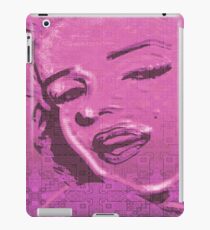 Vintage Glitch Pink Lady iPad Case/Skin