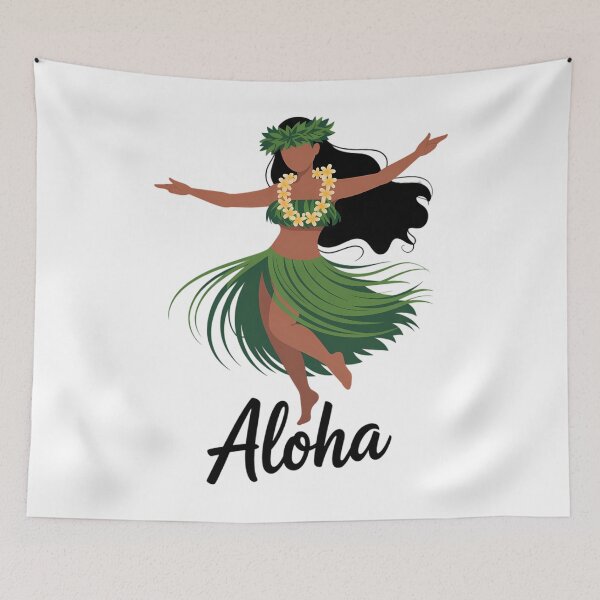 Item preview, Aloha Hawaii Hawaiian Wahine Hula Dance Girl Summer designed and sold by EllenJast.