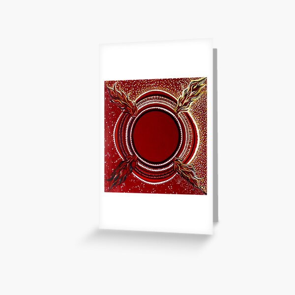 Red Moon Eclipse Greeting Card