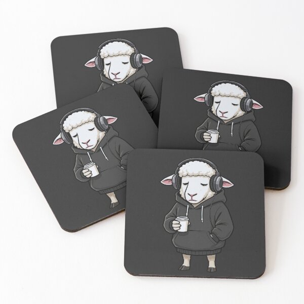 Item preview, Sleepy Coffee Sheep – Tired Hoodie Cartoon designed and sold by ColorSplash123.