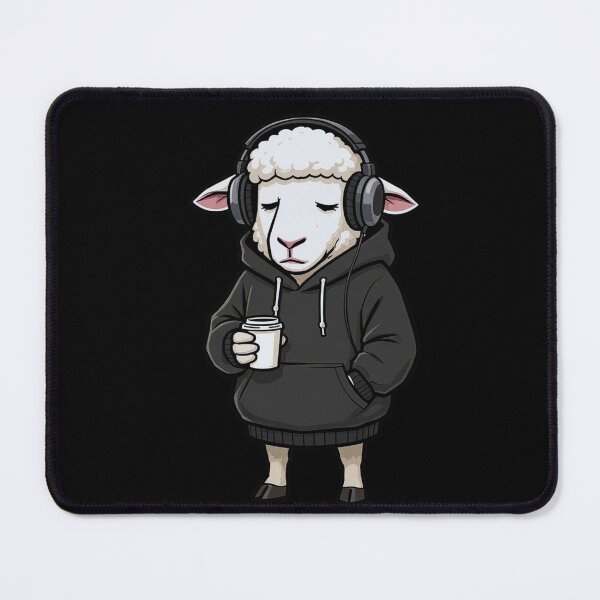 Item preview, Sleepy Coffee Sheep – Tired Hoodie Cartoon designed and sold by ColorSplash123.