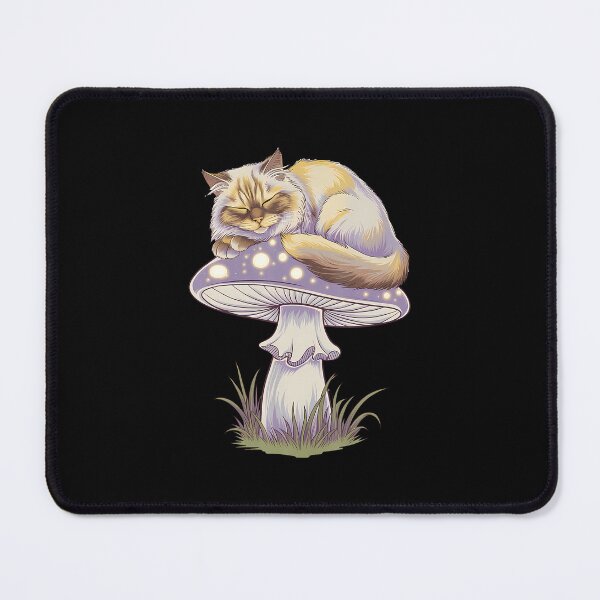 Item preview, Magical Himalayan Cat On Glowing Mushroom designed and sold by cordfried3h.