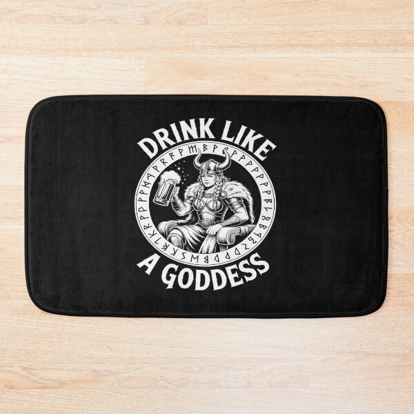 Item preview, Drink Like A Goddess Funny Beer Drinking Viking Freyja designed and sold by tkhrbika.
