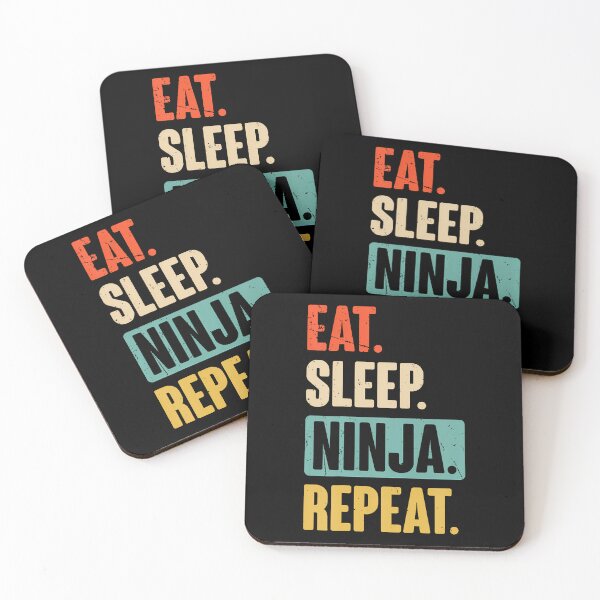 Item preview, Eat Sleep Ninja Repeat Funny Ninja Martial Arts Lovers designed and sold by cordfried3h.