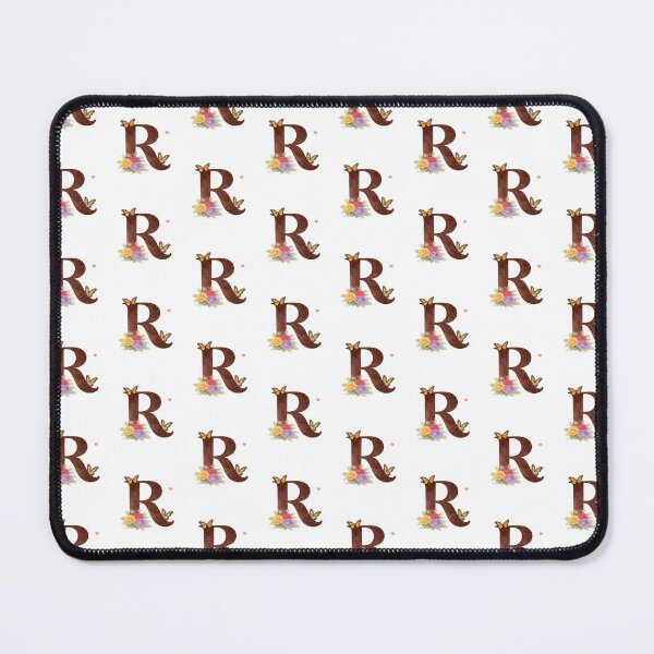 Item preview, Alphabet R with flowers and butterflies designed and sold by Shandiz Design.