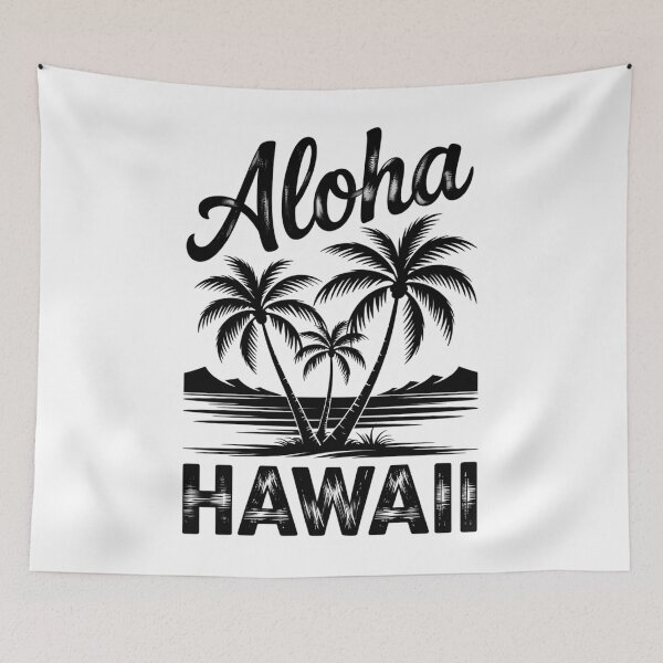 Item preview, Aloha Hawaii Palm Tree Beach Graphic Summer Vacation Trip designed and sold by EllenJast.