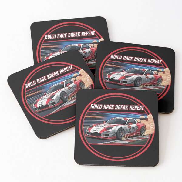 Item preview, Build Race Break Repeat designed and sold by RacerCatBrand.