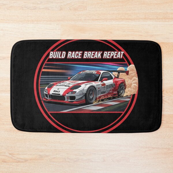 Item preview, Build Race Break Repeat designed and sold by RacerCatBrand.