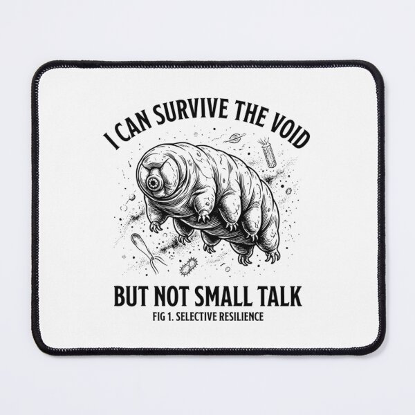 Item preview, Funny Tardigrade Introvert Space Meme - Biology Water Bear designed and sold by Mason-Pride.