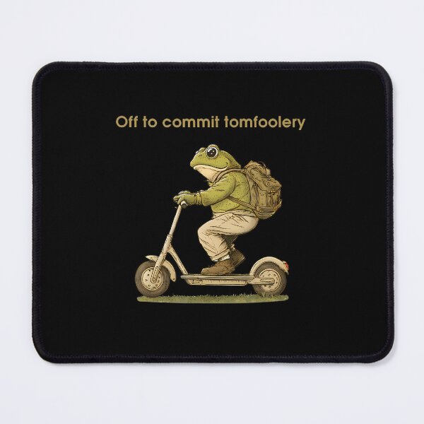 Item preview, Off To Commit Tomfoolery Funny Frog Toad Scooter designed and sold by godreyimmzzg.
