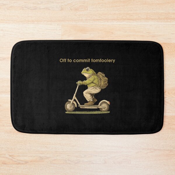 Item preview, Off To Commit Tomfoolery Funny Frog Toad Scooter designed and sold by godreyimmzzg.