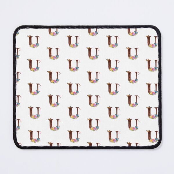 Item preview, Alphabet U with flowers and butterflies designed and sold by Shandiz Design.